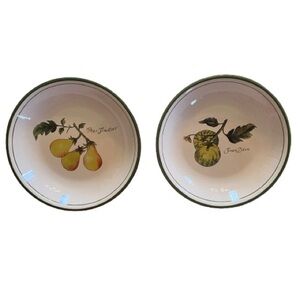 Vintage Williams Sonoma 2 Heirloom Tomatoes 9” Soup Pasta Bowls Cottagecore